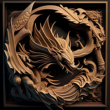 3D model Frieze FROM Dragon Pearl (STL)